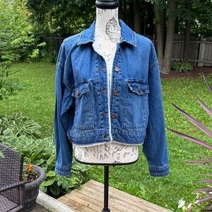 Vintage-Inspired Sherpa Denim Jacket | Cozy Fall/Winter Essential